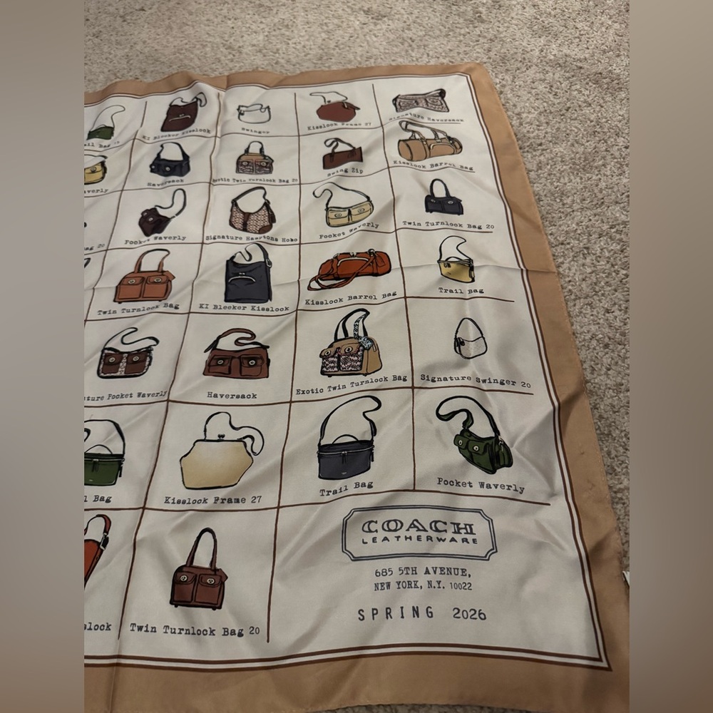 NWT Coach Spring 2026 Catalog Scarf - Picture 6 of 7